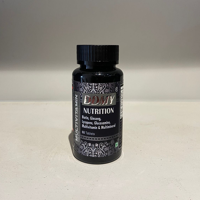 DDMY Nutrition Multivitamin & Multimineral – Biotin, Ginseng, Lycopene & Glucosamine (60 Tablets)